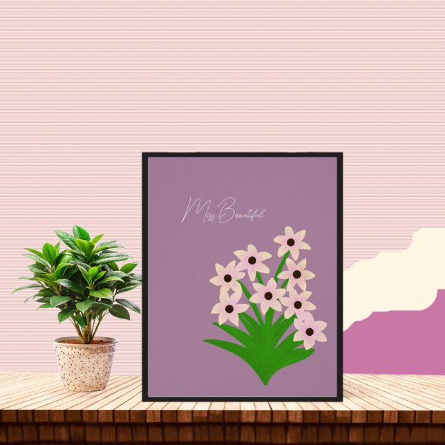Poster Fleurs roses (Créateur téléchargé)