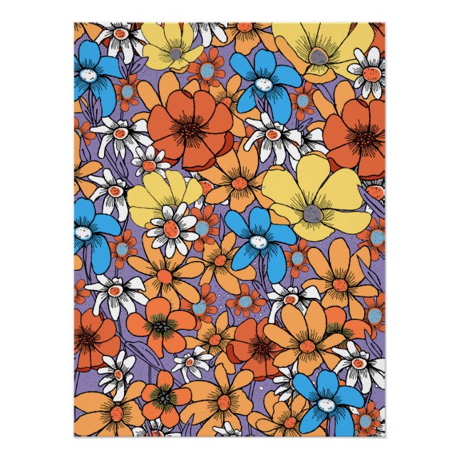 Poster Fleurs sauvages (Devant)