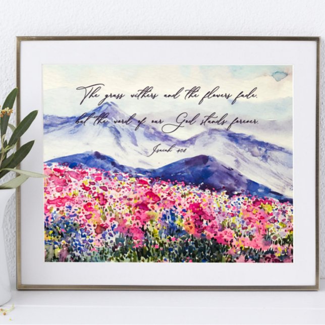 Poster Fleurs sauvages, Les paroles de Dieu demeurent  (Créateur téléchargé)