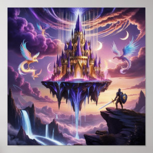 Poster Floating Kingdom - Art de l'Imaginaire