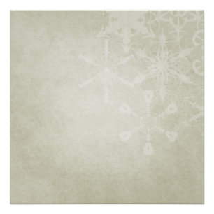 Poster Flocons de neige mous