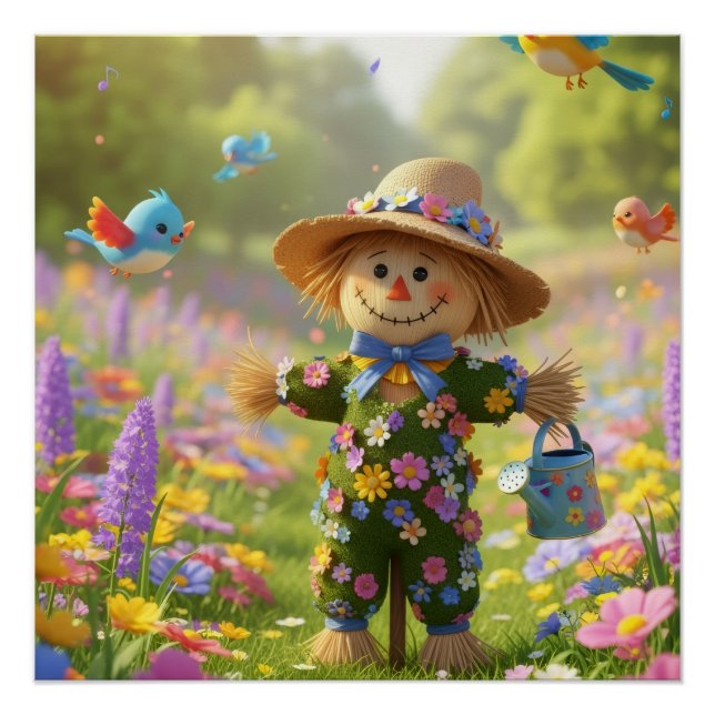 Poster Floowery Scarecrow  (Devant)