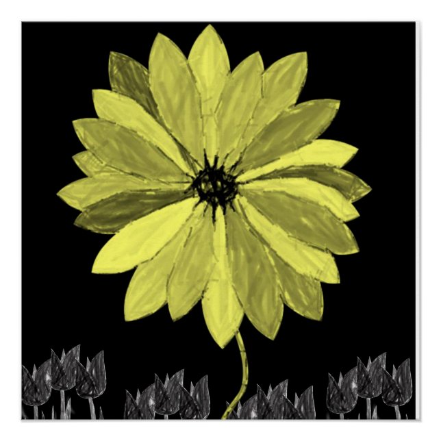 Poster floral (Devant)