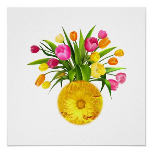 Poster floral (Devant)