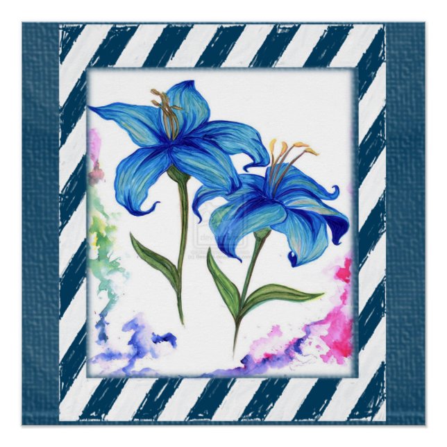 Poster floral (Devant)