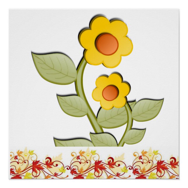 Poster floral (Devant)