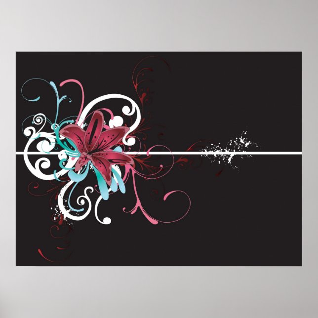 Poster floral (Devant)