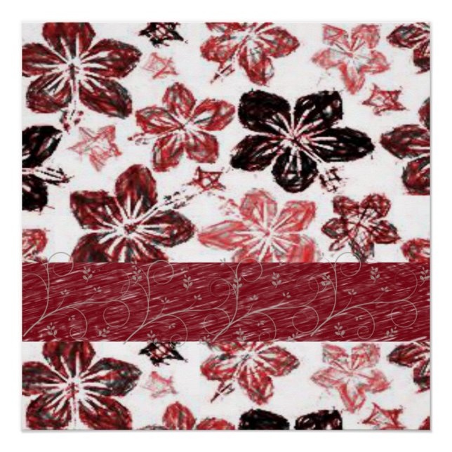 Poster floral (Devant)