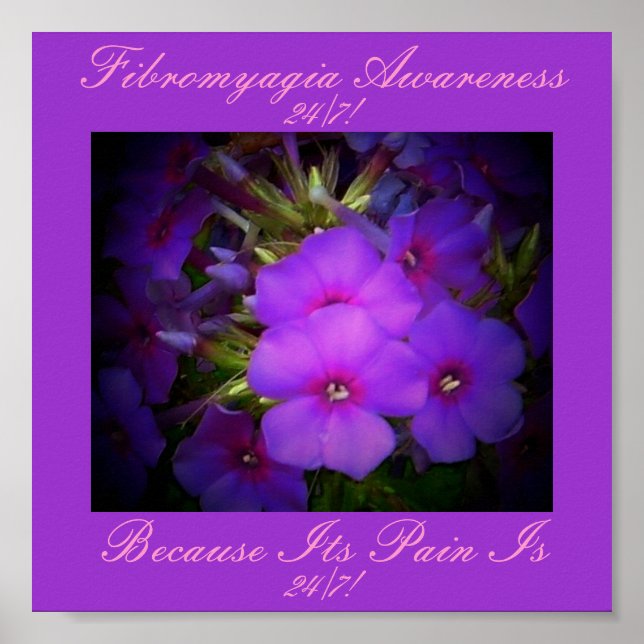 Poster Floral Conception-Fibromyalgie (Devant)