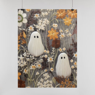Poster Floral Ghost Art