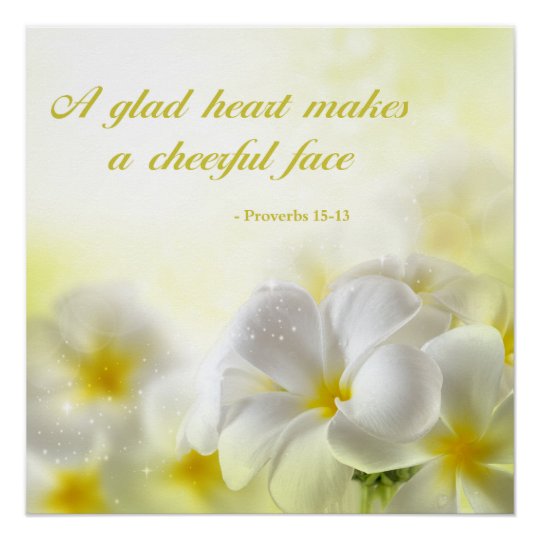 Poster Floral Jaune De La Citation De Bible Du 15 13 Zazzle Fr