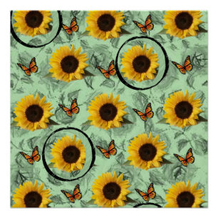Poster floral Tournesol