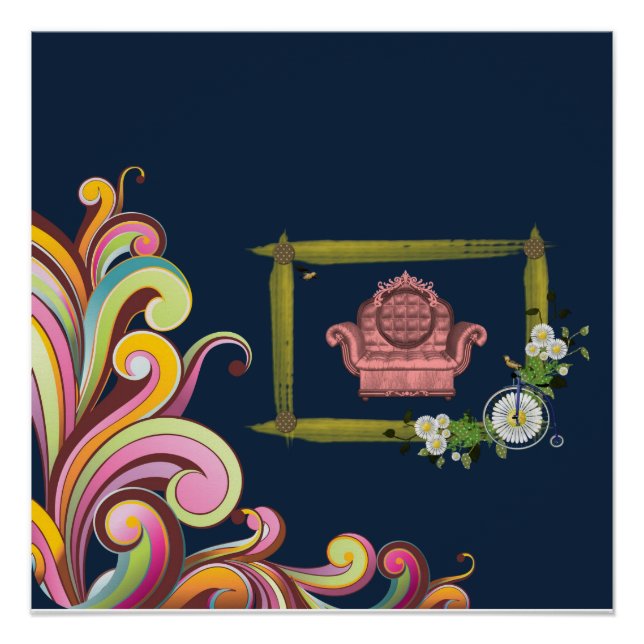 Poster Floral Victorian (Devant)