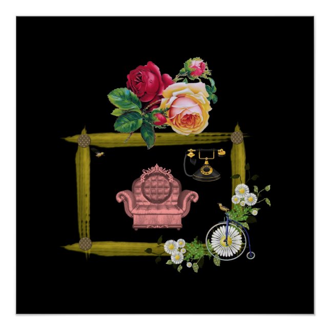 Poster Floral Victorian (Devant)