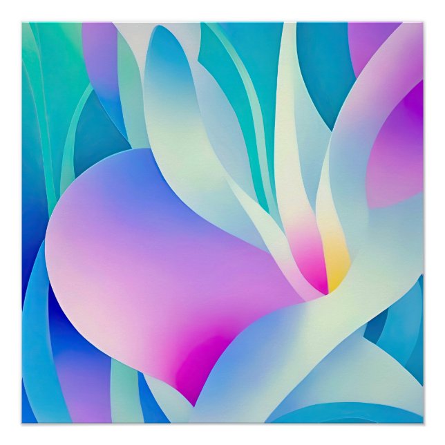 Poster Flore en Pastel (Devant)