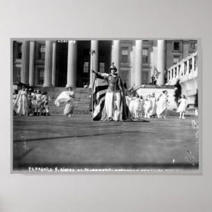 Poster Florence F. Noyes au titre de "Liberté" au suffrag