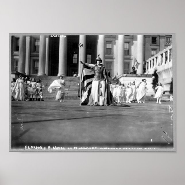 Poster Florence F. Noyes au titre de "Liberté" au suffrag (Devant)