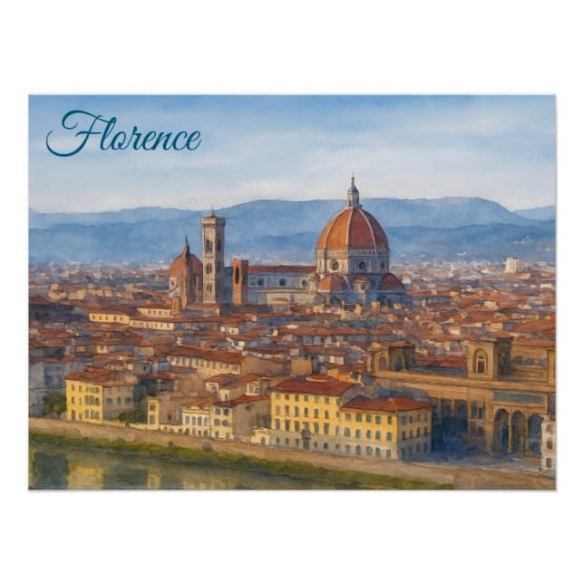 Poster Florence, Italie (Devant)