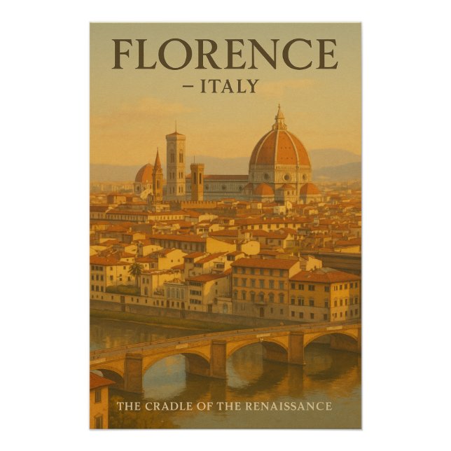 Poster Florence — Le Berceau de la Renaissance (Devant)