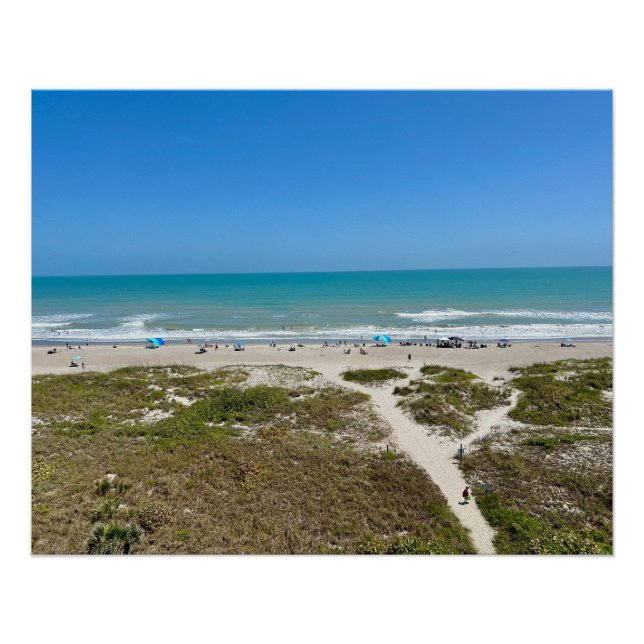 Poster Florida Beach Photographie de Cocoa Beach Floride (Devant)