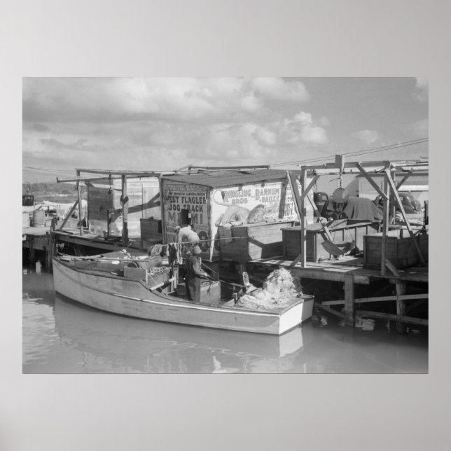 Poster Florida Keys Fishing, 1938 (Devant)