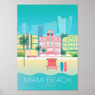 Poster - Floride Miami Beach Travel