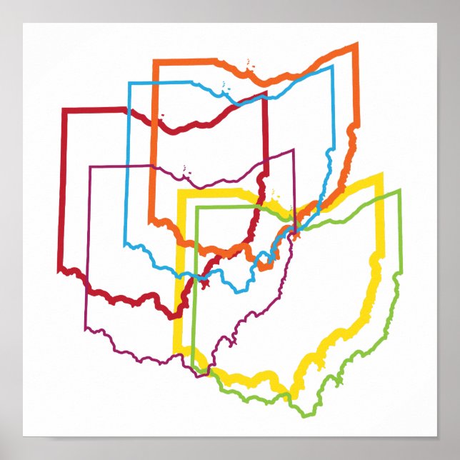 Poster flou de la fierté de l'ohio (Devant)