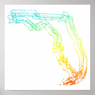 Poster flou de refroidissement de la floride