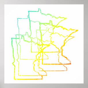 Poster flou de refroidissement du minnesota