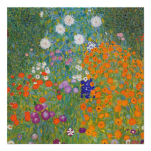 Poster Flower Garden by Gustav Klimt