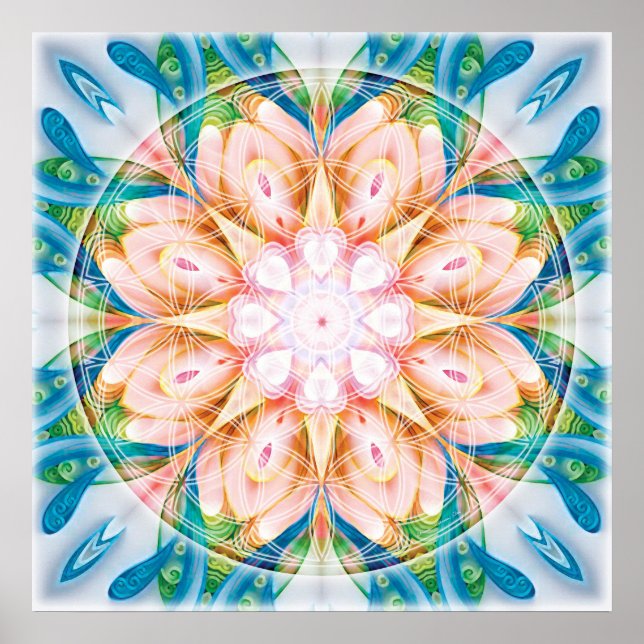 Poster Flower of Life Mandala 11 (Devant)