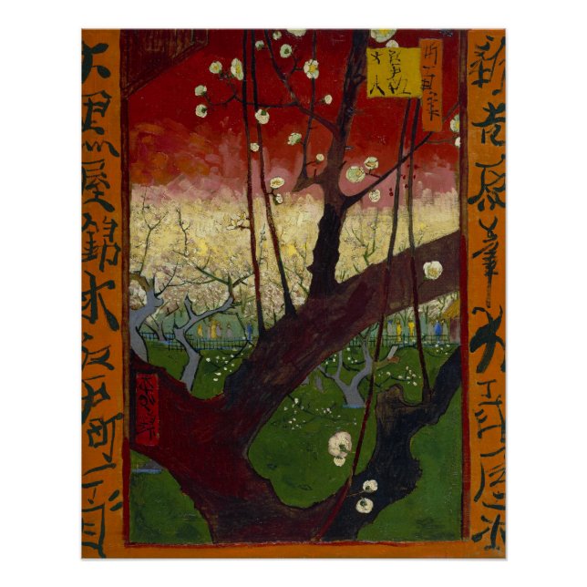 Poster Flower Plum Tree Vincent Van Gogh Glossy (Devant)