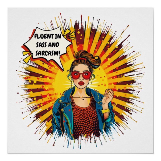Poster Fluent En Sass Et Sarcasme (Devant)