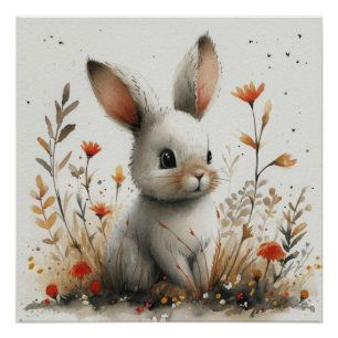 Poster Fluff espiègle : Un peu de fantaisie de Bunny