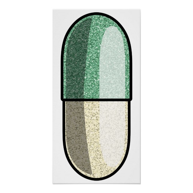 Poster Fluoxétine pailletée (Devant)