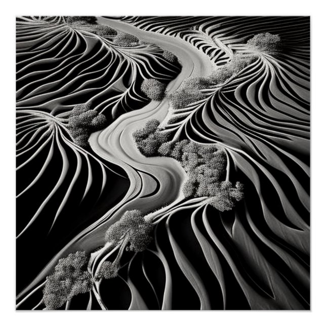 Poster Flux fractal (Devant)