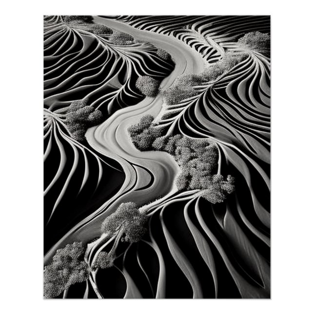 Poster Flux fractal (Devant)