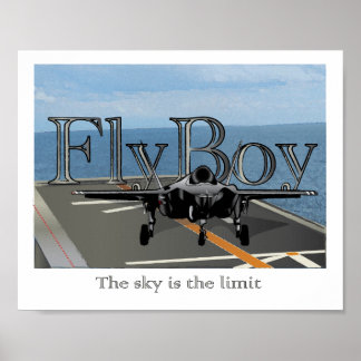 Poster Fly Boy - Boys Room Wall Art