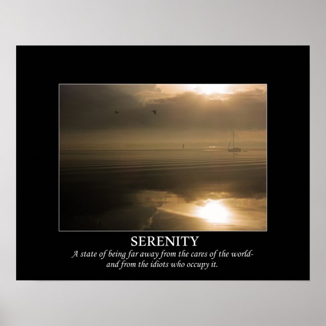 Poster Foggy Sunrise Serenity Dotmotivation (Devant)