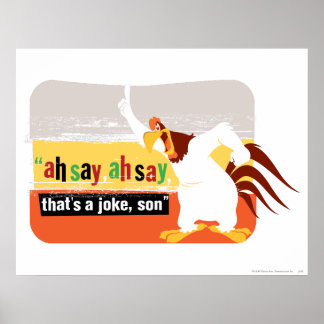 Poster Foghorn C'est une blague, Fils