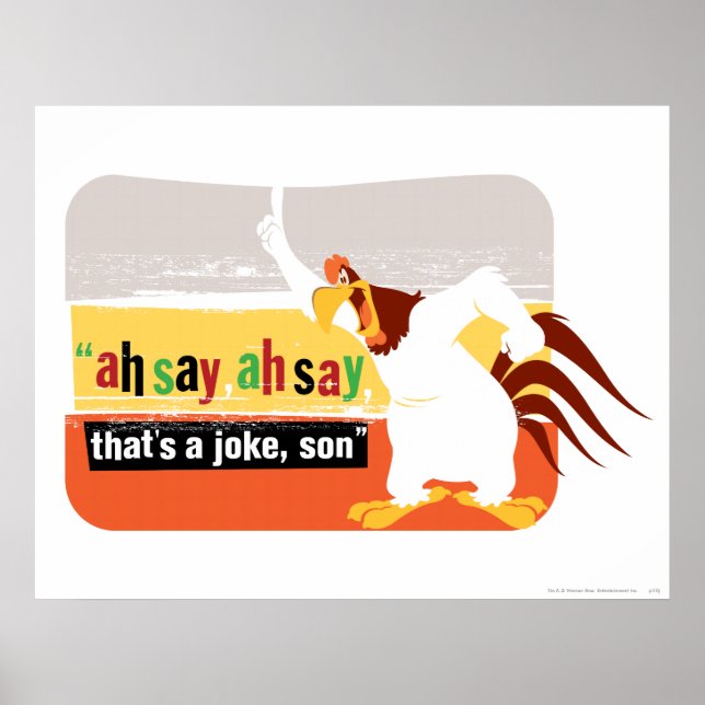 Poster Foghorn C'est une blague, Fils (Devant)