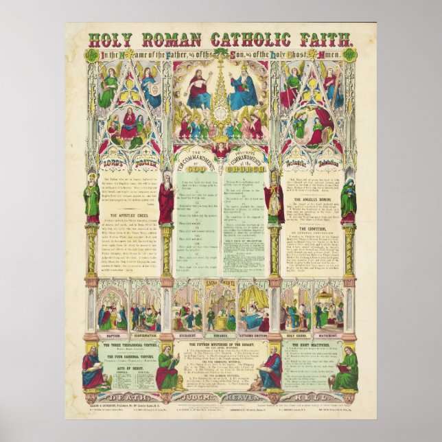 Poster Foi catholique romaine par Haasis & Lubrecht (Devant)