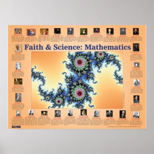 Poster Foi et science : Mathématiques (Devant)