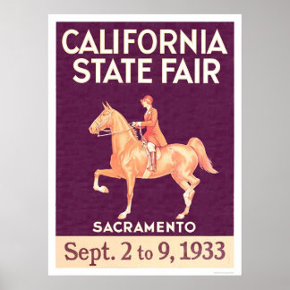 Poster Foire d'État de Californie 1933
