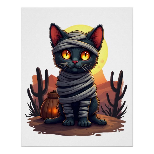 Poster Folie de Chat Momie (Devant)