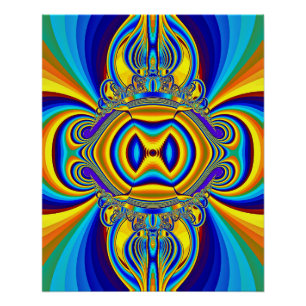 Poster Fond Abstrait Coloré-14334