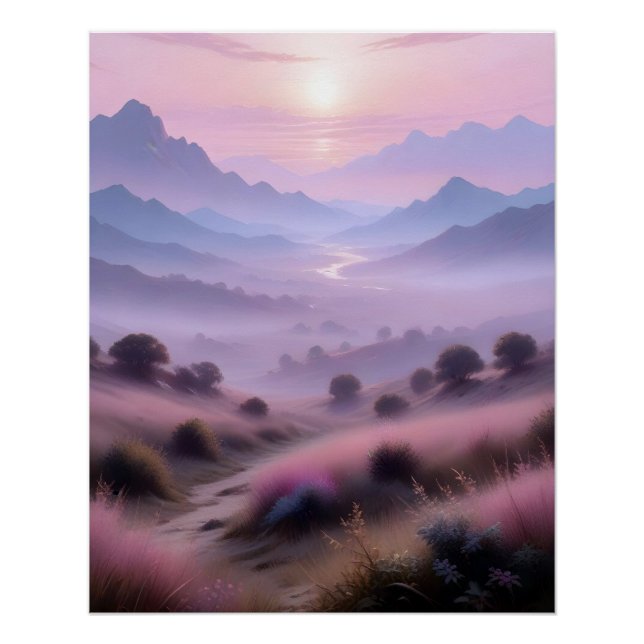 Poster Fond d'écran de papier peint d'affiche de paysage  (Devant)