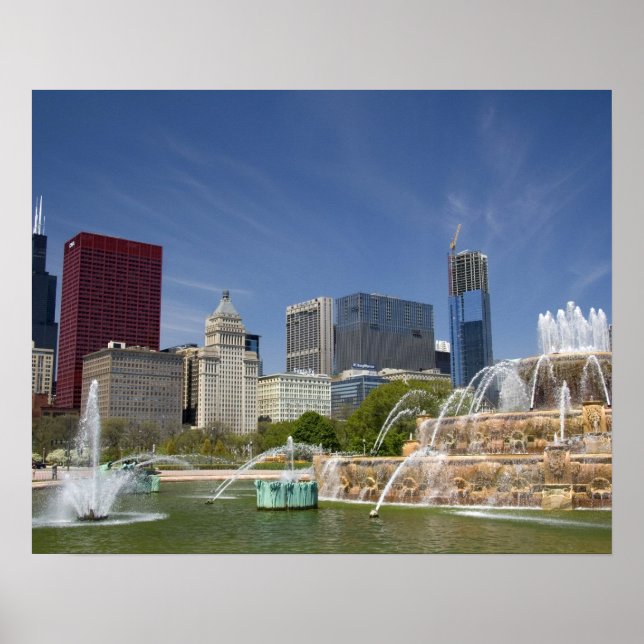 Poster Fontaine de Buckingham située à Grant Park, 2 (Devant)