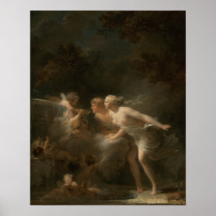 Poster Fontaine de l'Amour de Jean-Honore Fragonard