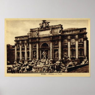 Poster Fontaine de TREVI de Rome